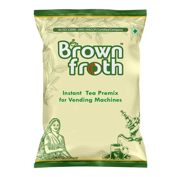 Cardamom Tea Premix Brown Froth